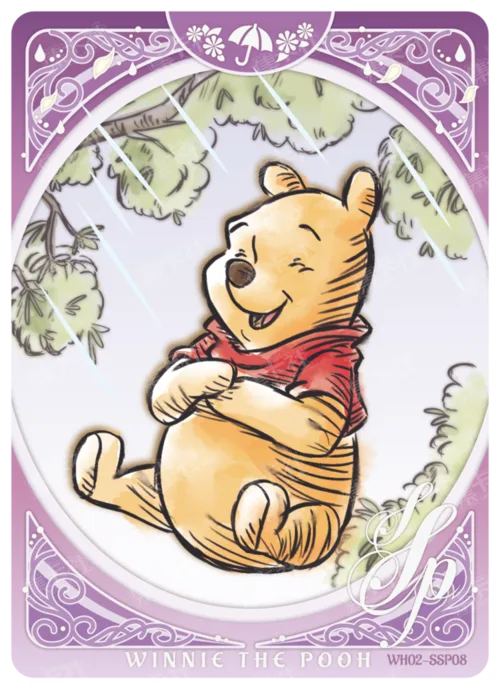 Spring Rain Fluorescent Card
