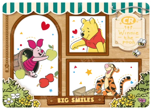 Wooden Window Clear Card