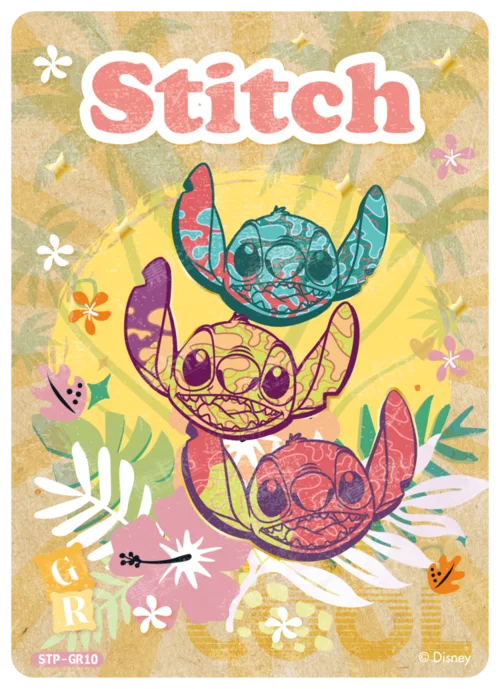 Colour Vintage Drawing Card