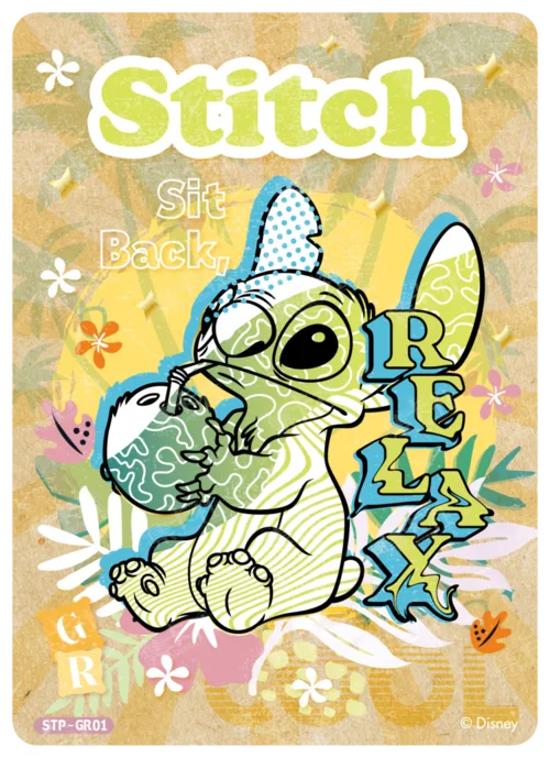 Colour Vintage Drawing Card