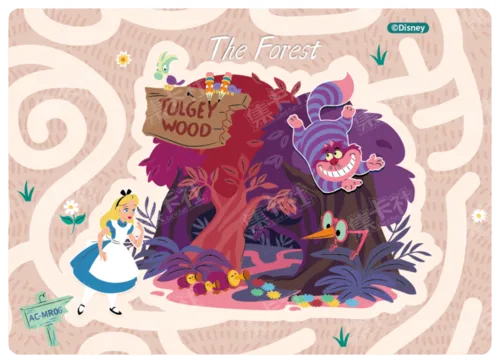 Wonderland Map Card